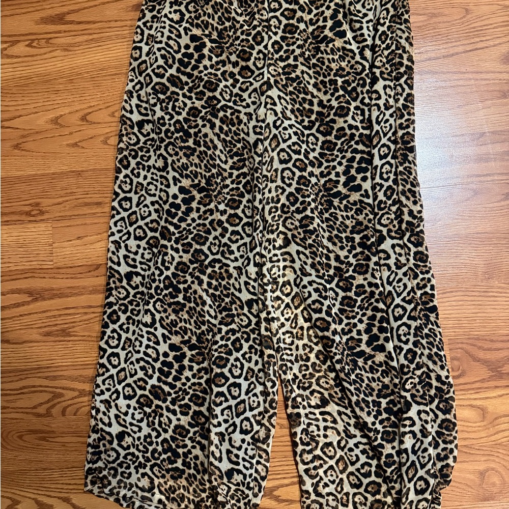 Forever 21 Brown and Black Wide Leg Pants